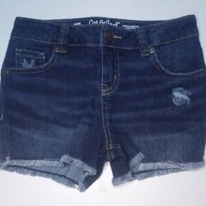 Cat & Jack Blue Jean Shorts Distressed Hem
